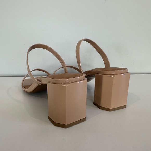 BY FAR Tanya Patent Leather Mule Heel / Nude / Multiple EU Size 38 - Picture 8 of 10